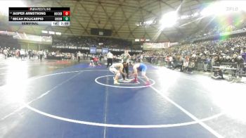 Boys 2A 190 lbs Semifinal - Jasper Armstrong, Hockinson vs Micah Policarpio, Chief Sealth