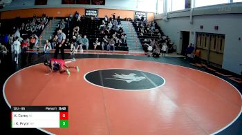 12U - 95 lbs Round 2 - Kylee Pryor, Mt. Pleasant vs Keith Carey, Albert Gallatin