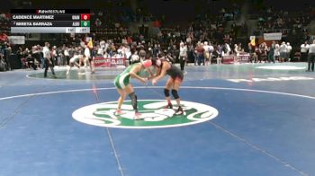 Girls 110 lbs Cons. Round 2 - Mireya Barraza, Albuquerque vs Cadence Martinez, Grants