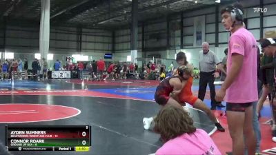 120 lbs Round 3 (4 Team) - Ayden Sumners, BEASTWORKS WRESTLING CLUB vs Connor Roark, GROUND UP USA