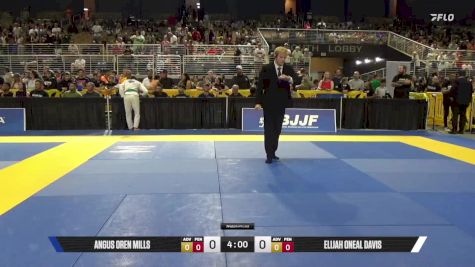 Angus Oren Mills vs Elijah Oneal Davis 2025 Pan Kids Jiu-Jitsu IBJJF Championship