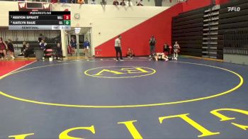 125 lbs Semifinal - Keston Spratt, Williamsburg vs Kaitlyn Raue, Iowa City Liberty