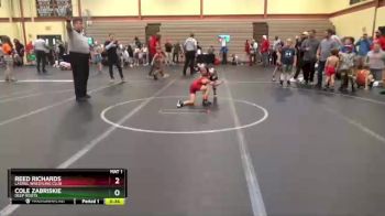 52 lbs Round 2 - Reed Richards, Laurel Wrestling Club vs Cole Zabriskie, Deep Roots