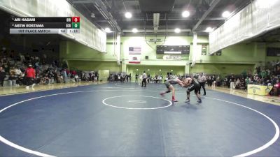 190 lbs 1st Place Match - Ari Hasani, BIRMINGHAM vs Abtin Rostama, El Camino Real