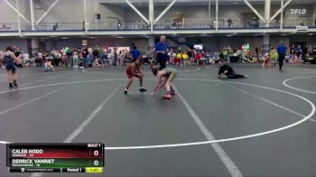 80 lbs Finals (2 Team) - Caleb Hodo, RedNose vs Derrick VanRiet, Roughhouse