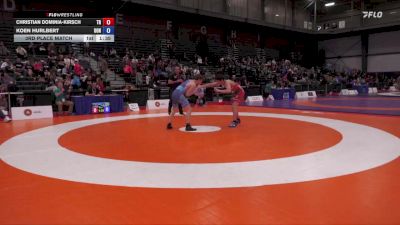 65kg 3rd Place Match - Christian Dominia-Kirsch, The ROC vs Koen Hurlbert, Lakehead Wrestling Club