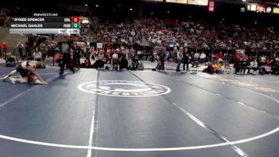 3A 113 lbs Champ. Round 1 - Ryker Spencer, Challis vs Michael Gahles, Parma