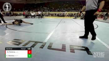 6A - 120 lbs Semifinal - Aiyana Perkins, UNION vs Emily Beckley, BROKEN ARROW