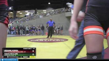 117 lbs Round 1 - Arianne Korish, Mountain View High School Wres vs Taryn Mcclure, Culver Mat Club