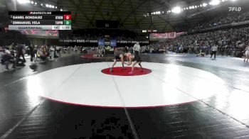 Boys 2A 120 lbs Quarterfinal - Emmanuel Vela, Toppenish vs Daniel Gonzalez, Othello