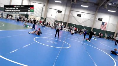 111-122 lbs Cons. Round 1 - Olivia Mcdonald, SEM Mustangs vs Autumn Meyer, Platte Valley