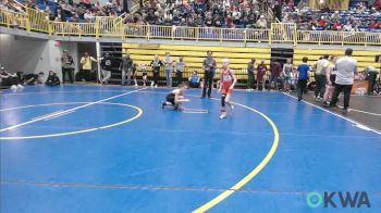61 lbs Quarterfinal - Kaysen Peters, Collinsville Cardinal Youth Wrestling vs Hudson Massara, Barnsdall Youth Wrestling