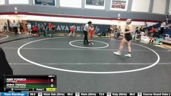 185 lbs Round 5 - Emma Thomas, Cypress Creek (Girls) vs Abby Fonseca, Katy (Girls)