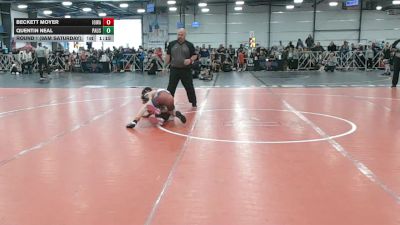 76 lbs Round 1 (9am Saturday) - Quentin Neal, PA USA vs Beckett Moyer, Iowa Black