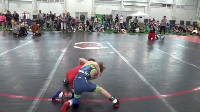 40-B lbs Quarterfinal - Hayden Zemba, PA vs Greyson Grunden, OH