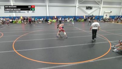 132 lbs Cons. Round 3 - Zak Massaro, Unattached vs Christian Hollow, Unattached