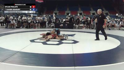 120 lbs 7th Place Match - Dylan Phillips, Michigan vs Xavier Seabury, New York