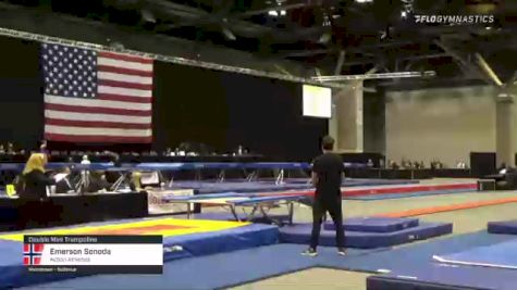 Emerson Sonoda - Double Mini Trampoline, Action Athletics - 2021 USA Gymnastics Championships