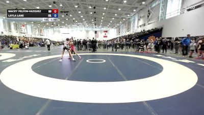 100 lbs 5th Place Match - Layla Lane, Club Not Listed vs Macey Pelton-Vazquez, Mexico Wrestling