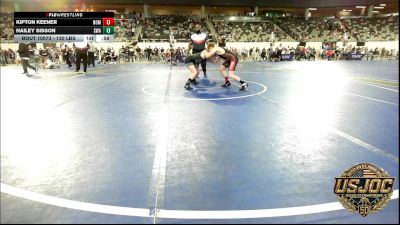 130 lbs Rr Rnd 4 - Kipton Keener, Team Nomad vs Hailey Sisson, Shelton Wrestling Academy