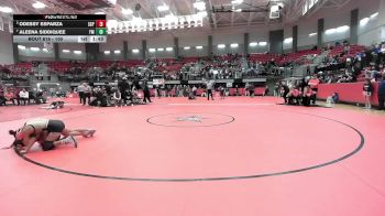 100 lbs Quarterfinal - Aleena Siddiquee, Lewisville Flower Mound vs Odessy Esparza, South Grand Prairie