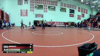 126 lbs Round 4 - Mikal Brindley, Mentor vs Blake Eckelbarger, St Francis De Sales (Columbus)