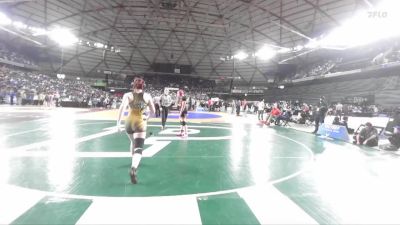 Girls 3A 155 lbs 5th Place Match - Jasmine Sullivan, Central Kitsap (Girls) vs Brookelynn Miller, Enumclaw (Girls)