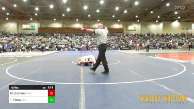 157 lbs Round Of 32 - Maddox Arellano, Lake Stevens Wrestling Club vs Travis Posey, Elk Grove Wrestling Academy EGWA