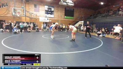 190 lbs Semifinal - Wesley Hodges, Mountain Man Wrestling Club vs Brice Cuthbert, Lewiston Wrestling Club