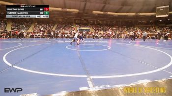 76 lbs Round Of 32 - Jameson Lohr, Williamsburg Wrestling Club vs Hunter Hamilton, Greater Heights Wrestling