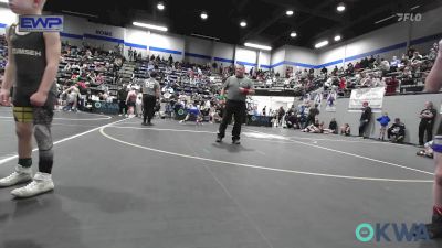 61 lbs Consi Of 4 - Huxley Kelton, Harrah Little League Wrestling vs Canyon Jones, Tecumseh Youth Wrestling