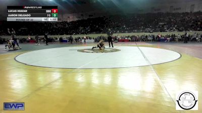 84 lbs Round Of 32 - Lucas Huizar, Duncan Middle School vs Aaron Delgado, F-5 Grappling