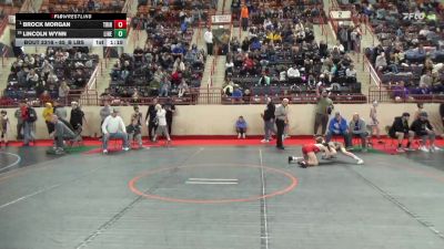 85_B lbs Quarterfinal - Brock Morgan, Trinity vs Lincoln Wynn, Line Mountain