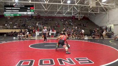 141 lbs Semifinal - Josiah Sandoval, Sacramento City College vs Sergio Porras, Palomar College