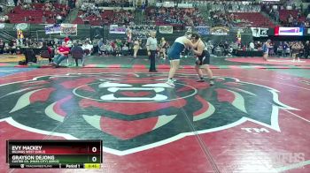 G - 235 lbs Cons. Round 4 - Grayson DeJong, Custer Co. (Miles City) (Girls) vs Evy Mackey, Billings West (Girls)