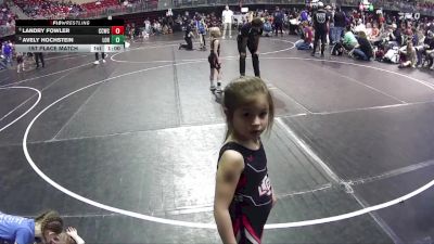 49-51 lbs 1st Place Match - Landry Fowler, Chase County Wrestling Club vs Avely Hochstein, League Of Heroes
