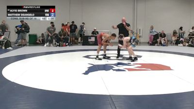 57 kg Cons. Sub-rd Of 16 - Alyis Brown, Spartan RTC@LHP vs Matthew DeAngelo, Virginia