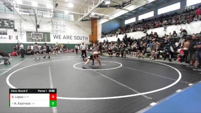 113 lbs Cons. Round 2 - Knox Espinoza, Long Beach Poly vs Kristian Lopez, Ramona