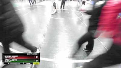 115 lbs Champ. Round 1 - Amera Hamed, Adrian C Wilcox vs Karina Cetz, Hillsdale