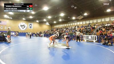 157 lbs Cons. Round 2 - Joshua Valenzuela, Coalinga vs Jacob Nelson, Ridgeview