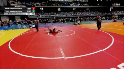 6A 215 lbs Cons. Round 1 - Payton McAlister, Plano West vs Bernardo Elizondo, Edinburg