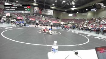 2A 126 lbs Champ. Round 1 - Zack Benson, Beaver vs Monte Johnson, Kanab