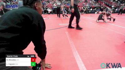 55 lbs Quarterfinal - Brooks Mccabe, Cowboy Wrestling Club vs Larenz Ingram, RSA RedStorm