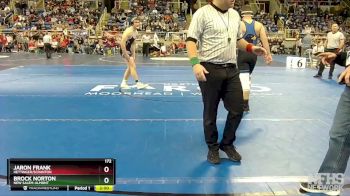 172 lbs Champ. Round 1 - Jaron Frank, Hettinger/Scranton vs Brock Norton, New Salem-Almont