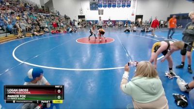 95 lbs Quarterfinal - Logan Gross, Laramie Middle School vs Parker Fox, CY Middle School