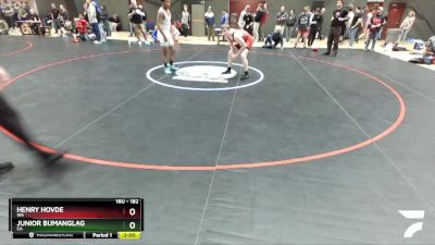 182 lbs Champ. Round 2 - Henry Hovde, WA vs Junior Bumanglag, CA