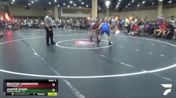 165 lbs Round 2 (6 Team) - Braxton Underwood, Team Misfits vs Hunter Evans, Techfall Black