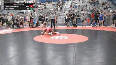 87-93 lbs Champ. Rd Of 16 - Khloe Morrow, Mat Demon Wrestling Club vs Elsa Finley, Inland Northwest Wrestling Training Center