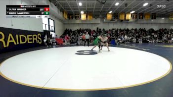 190 lbs Cons. Round 1 - Ailish Nawawieh, Buena Park vs Olivia Marker, Santiago (Corona)