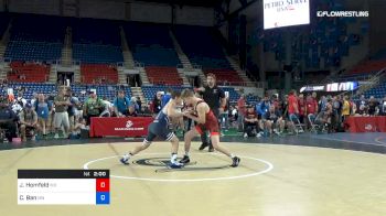 120 lbs Cons 16 #1 - James Homfeld, Missouri vs Carter Ban, Minnesota